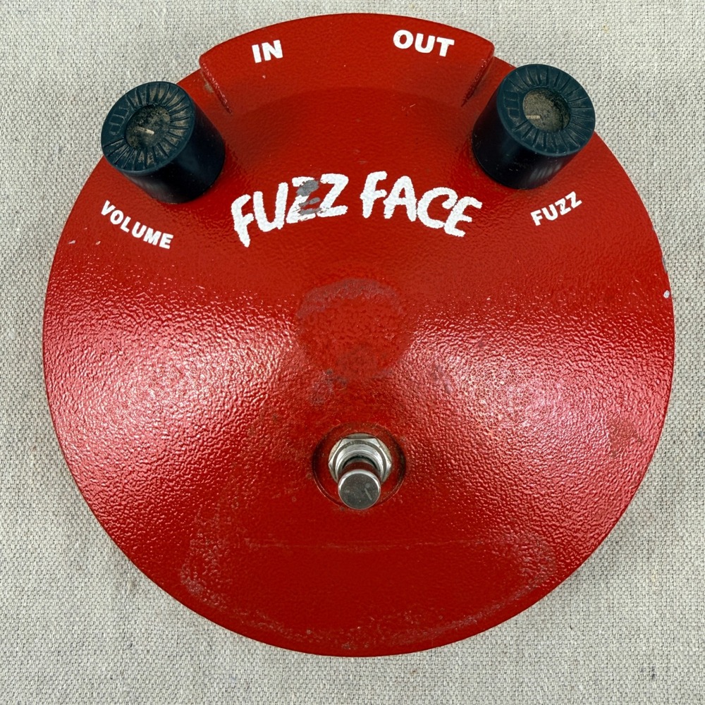 Vintage 1993 Dunlop JHF2 Jimi Hendrix Fuzz Face Pedal Red Germanium Reissue